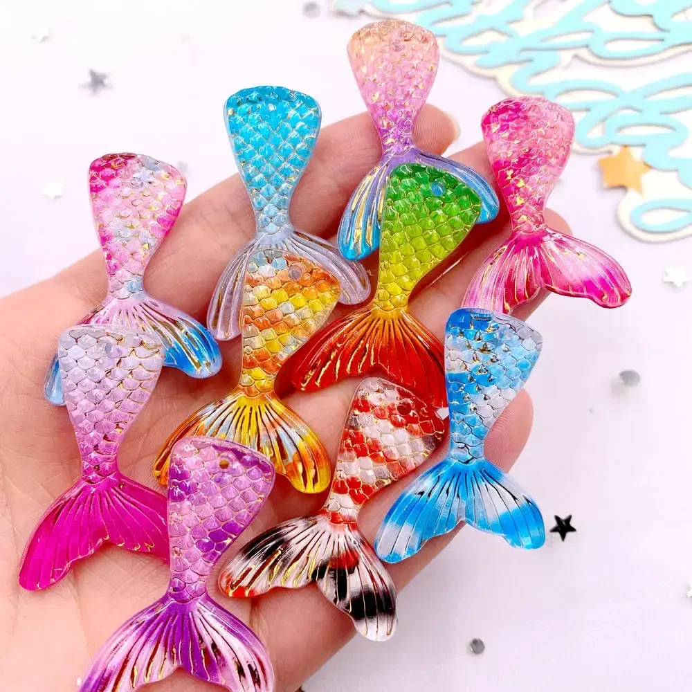 Paradise Jewelry & Watches Llc - 10pcs Hiasan Resin Ekor Putri Duyung