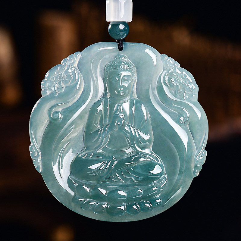 Luxury Gifts Jewelry & Watches Namfleg Mostar - Kalung Liontin Buddha Batu Giok Burma