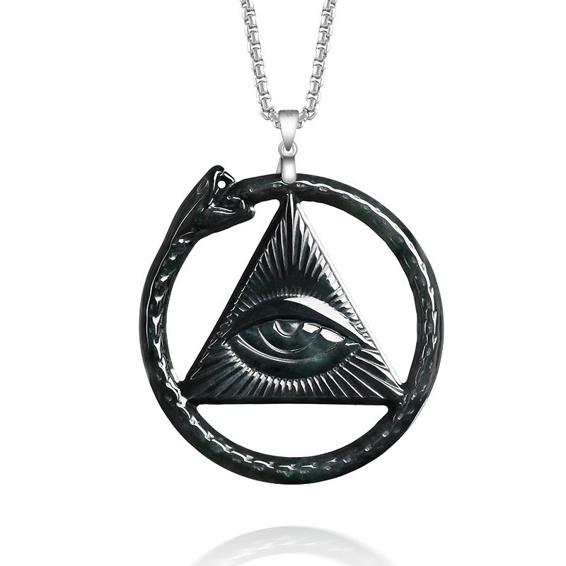 Luxury Gifts Jewelry & Watches Namfleg Mostar - Kalung Liontin Ular Giok Burma Jimat