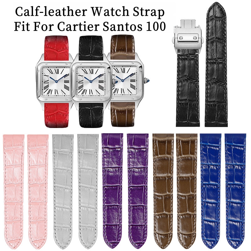 Cartier Watch Ballon Bleu - Cocok untuk Cartier Santos 100 Tali