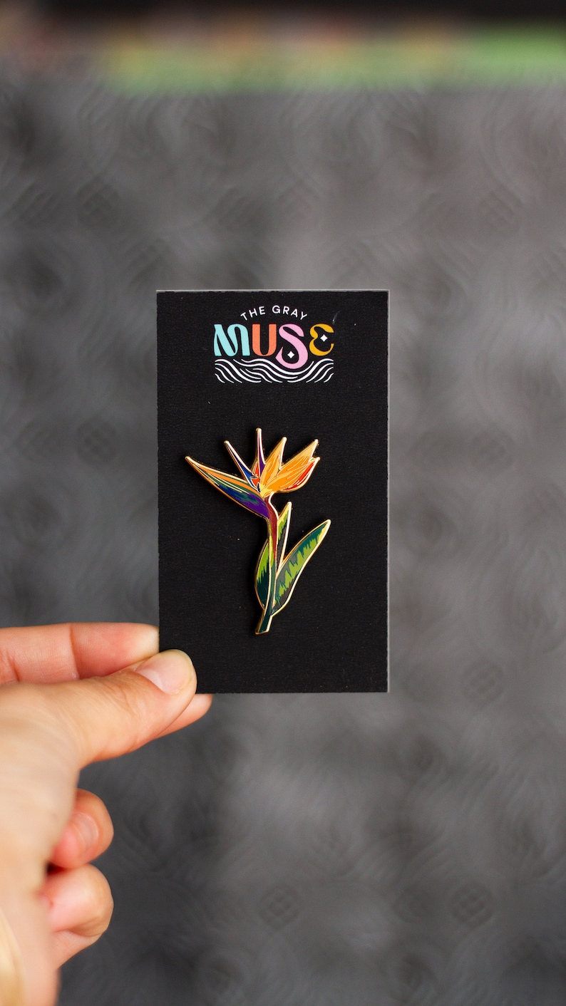 Pin Enamel Keras Tanaman Bird  - Paradise Jewelry & Watches Llc ulasan dan harga
