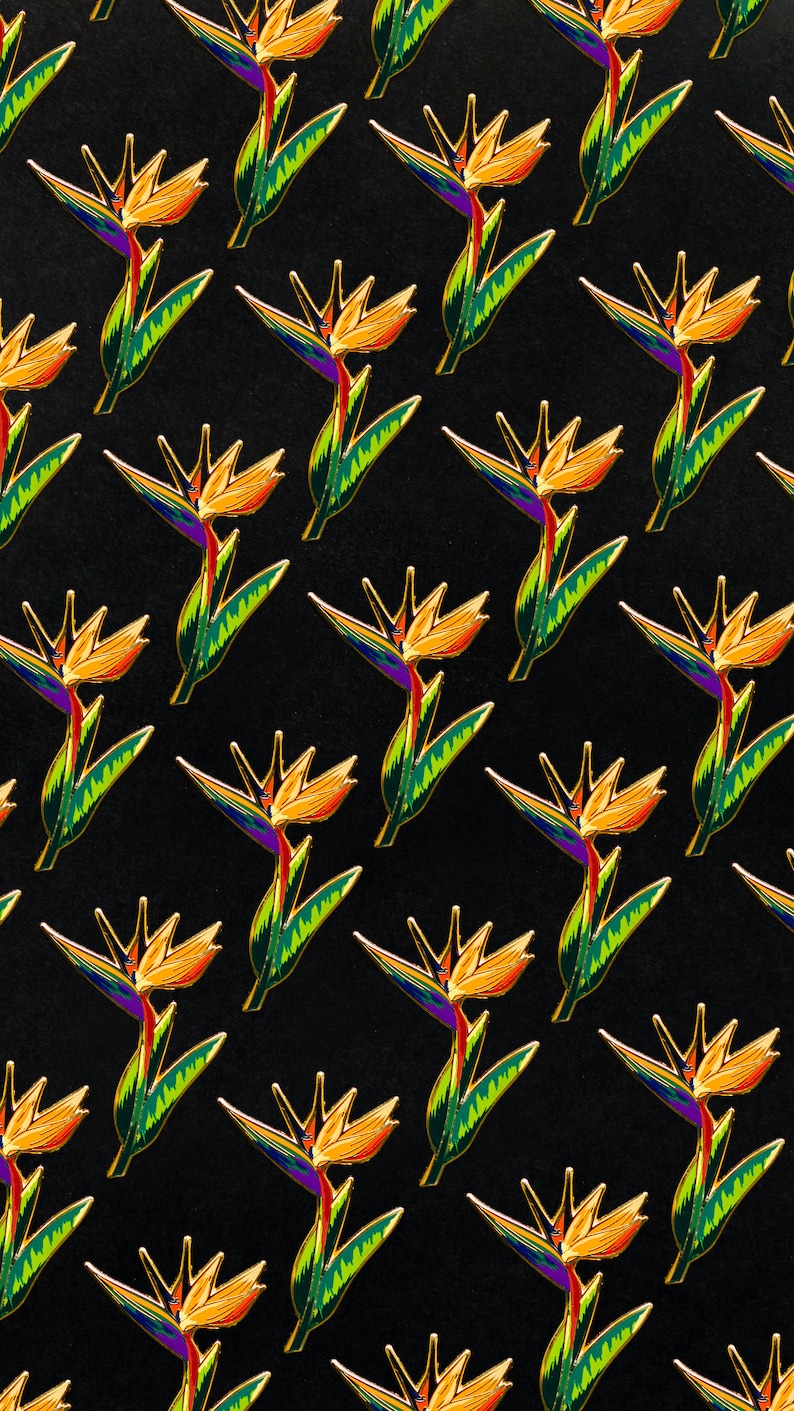 Pin Enamel Keras Tanaman Bird  - Paradise Jewelry & Watches Llc ulasan dan harga