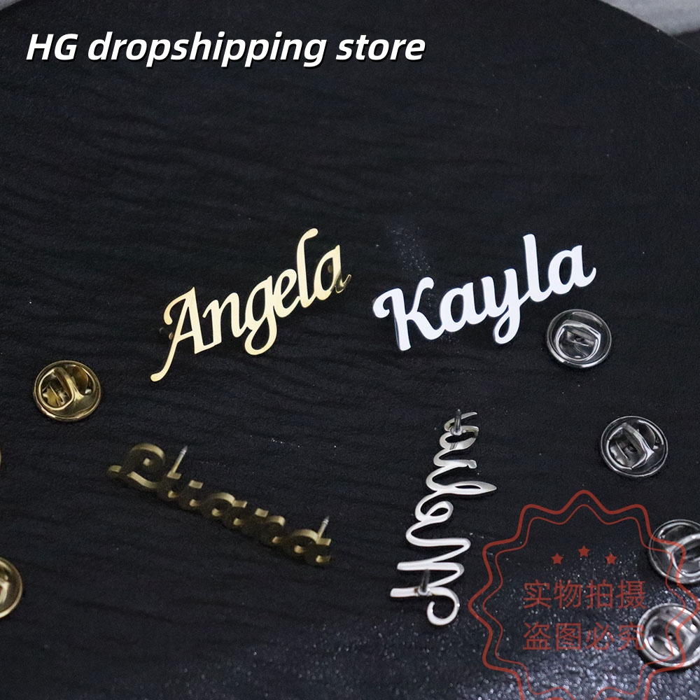 Bros Nama Kustom, Pin Lencana  - Vintage Brooch Pin ulasan dan harga
