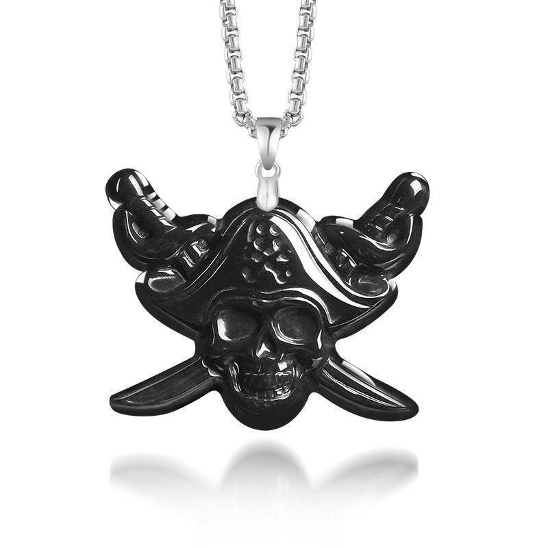Kalung Liontin Tengkorak Giok  - Luxury Gifts Jewelry & Watches Namfleg Mostar ulasan dan harga
