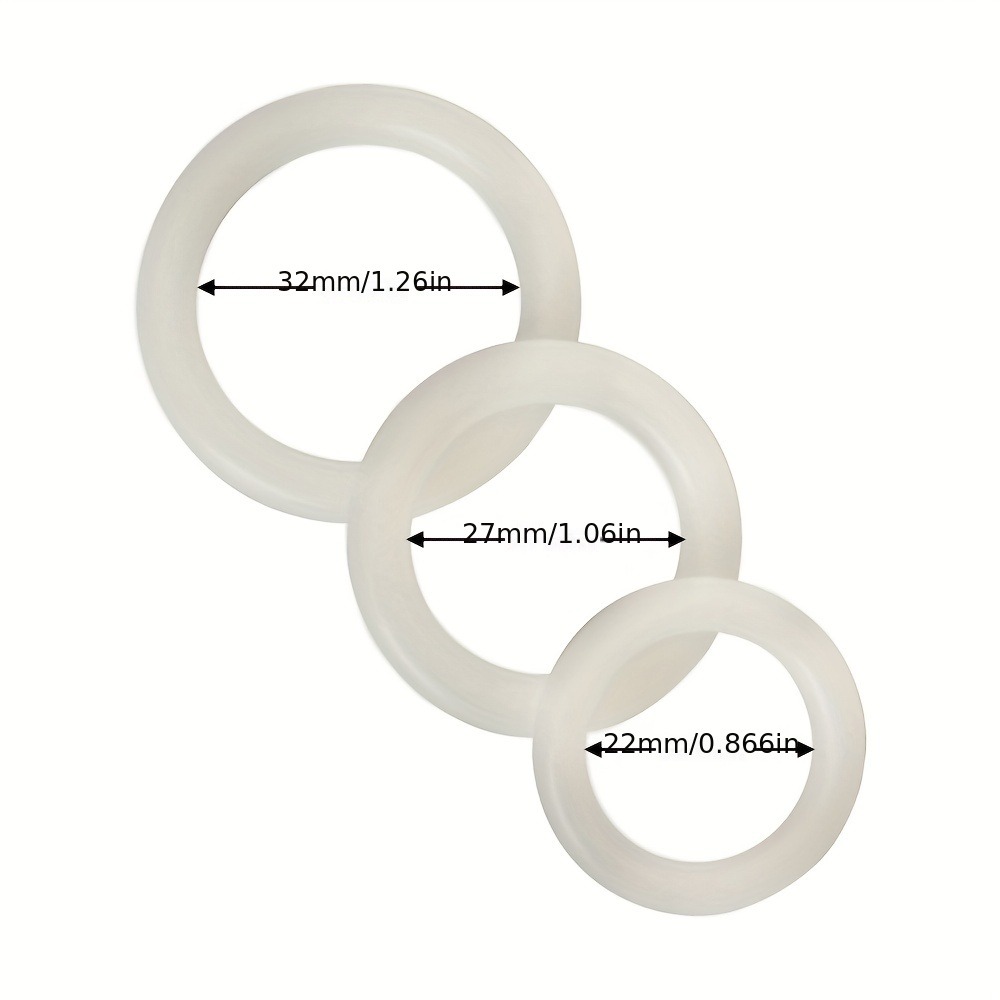 3PCS Set Cincin Penis Silikon  - Couple Ring Set ulasan dan harga