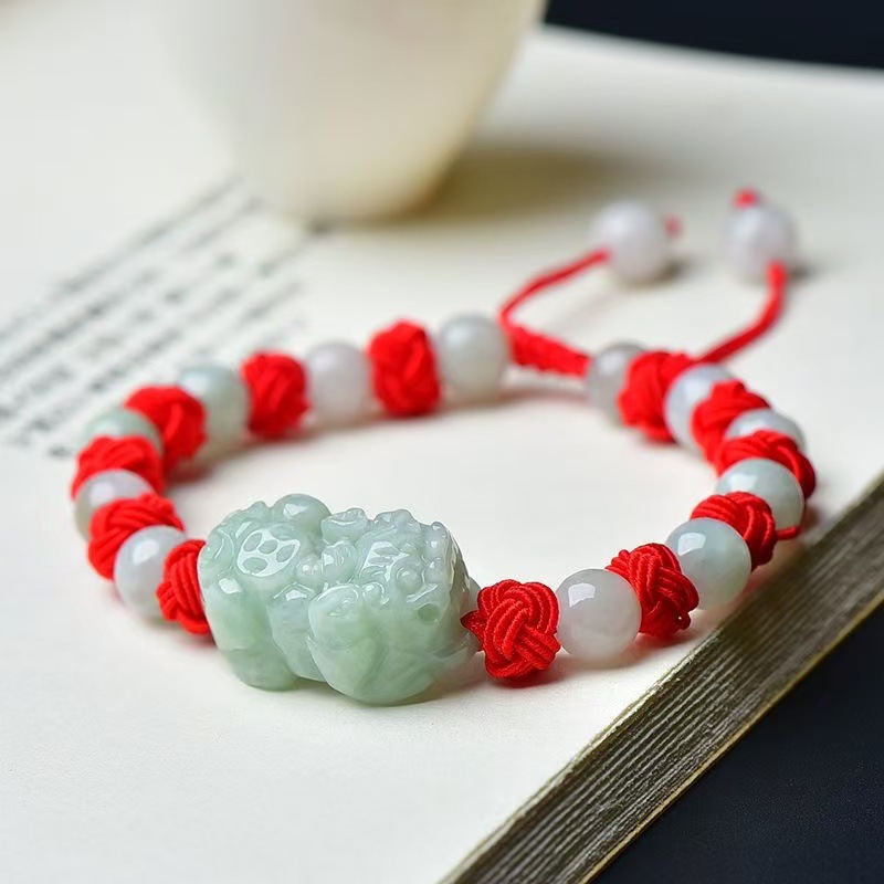 Gelang Pixiu Giok Burma Alami  - Luxury Gifts Jewelry & Watches Namfleg Mostar ulasan dan harga
