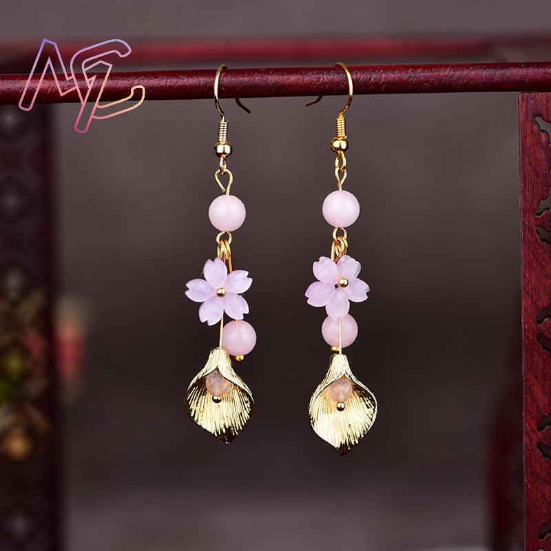 Anting Bunga Giok Alami Merah  - Luxury Gifts Jewelry & Watches Namfleg Mostar ulasan dan harga