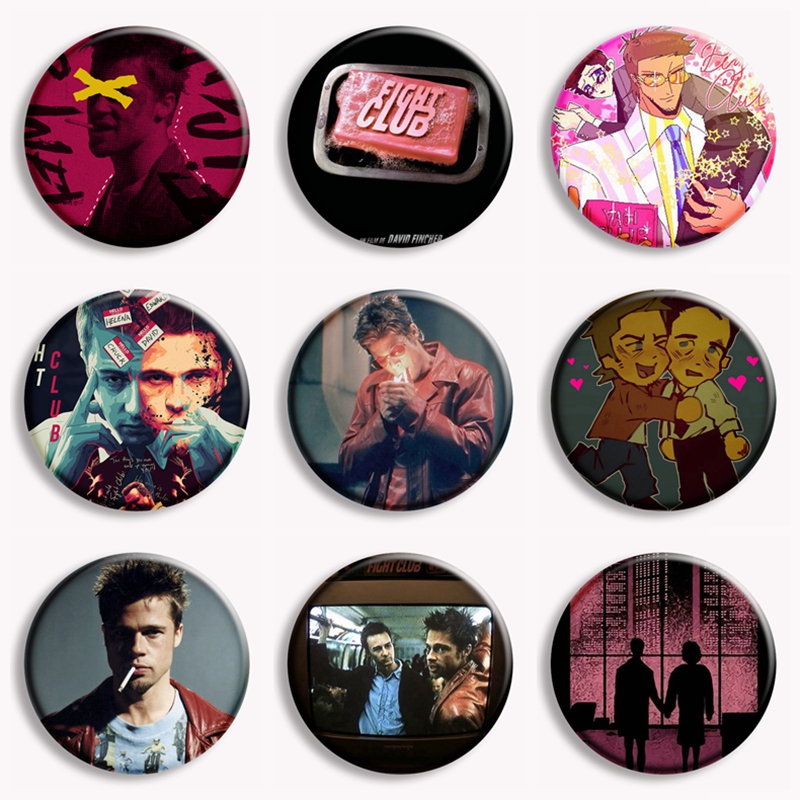 Retro Film klasik klub pertaru - Vintage Brooch Pin ulasan dan harga