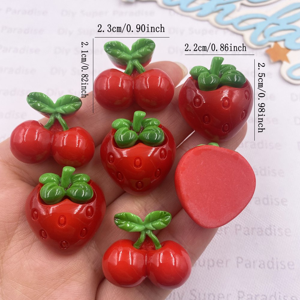 8PCS Resin Kawaii Warna-warni  - Paradise Jewelry & Watches Llc ulasan dan harga