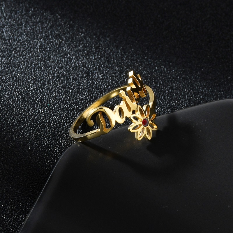 36 Gaya Nama Kustom Cincin unt - Couple Ring Set ulasan dan harga